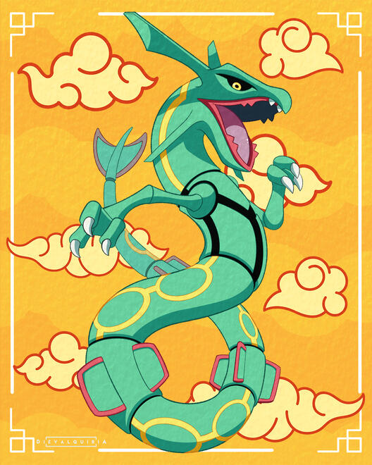 Fanart: Chinese New Year Rayquaza